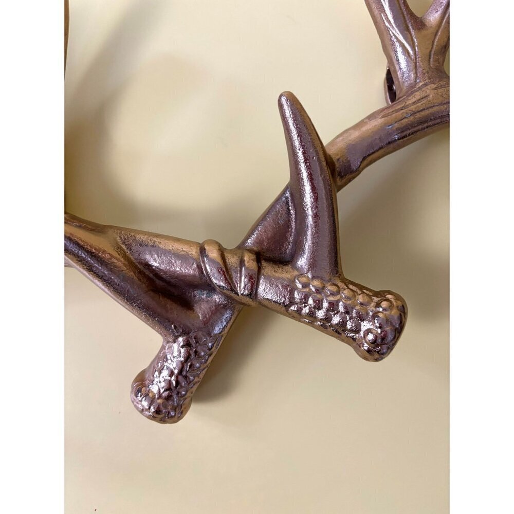 Rose Gold Vintage Antler Wall Hanging - Picture 2 of 9